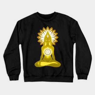 Aura Gold Meditation 01 Crewneck Sweatshirt